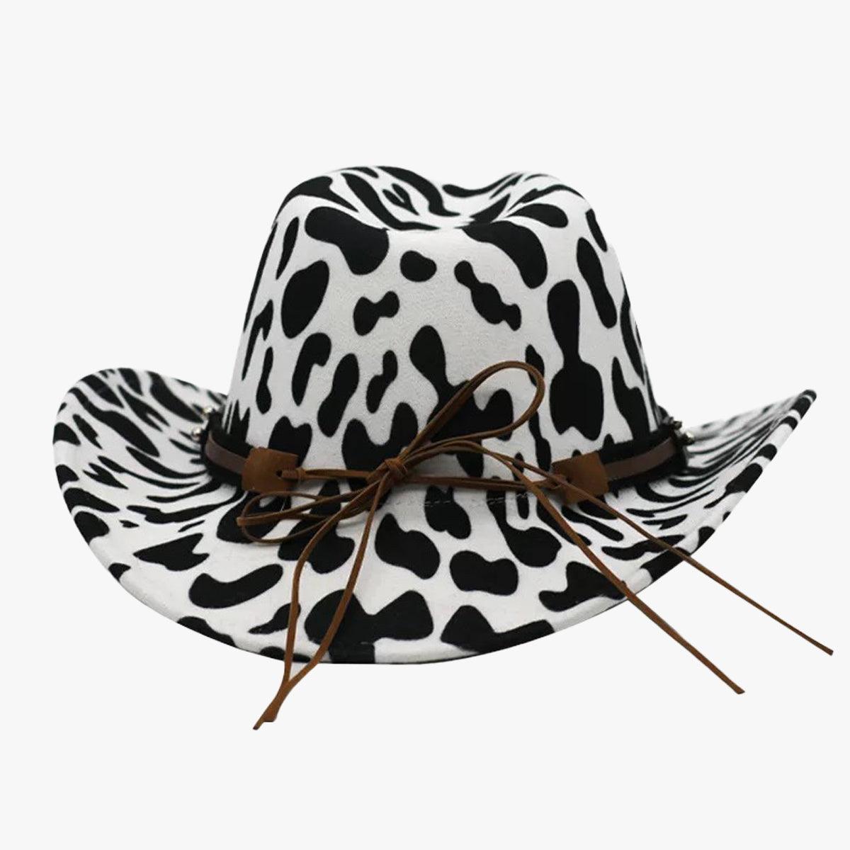 Cow Hide Pattern Western Cowboy Hat