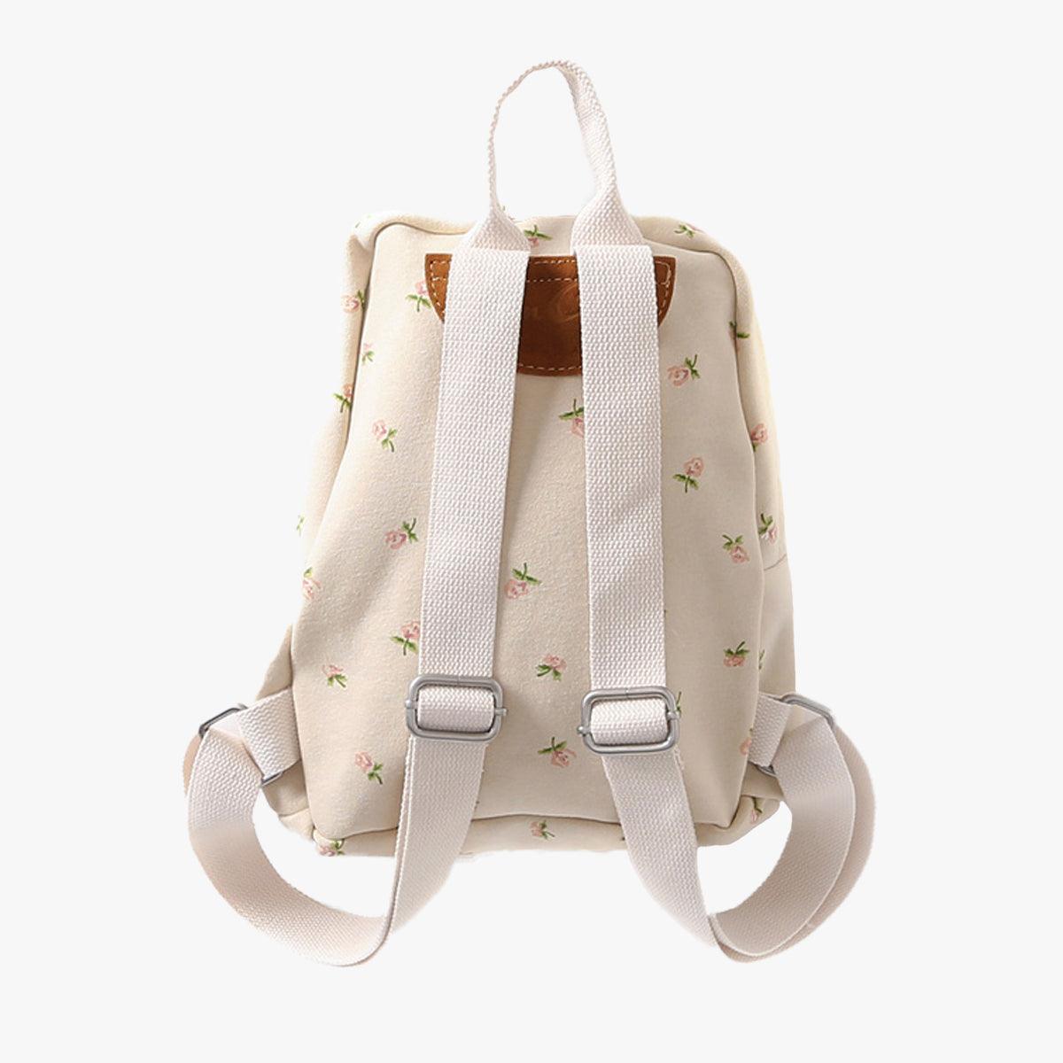 Cute Floral Soft Girl Backpack