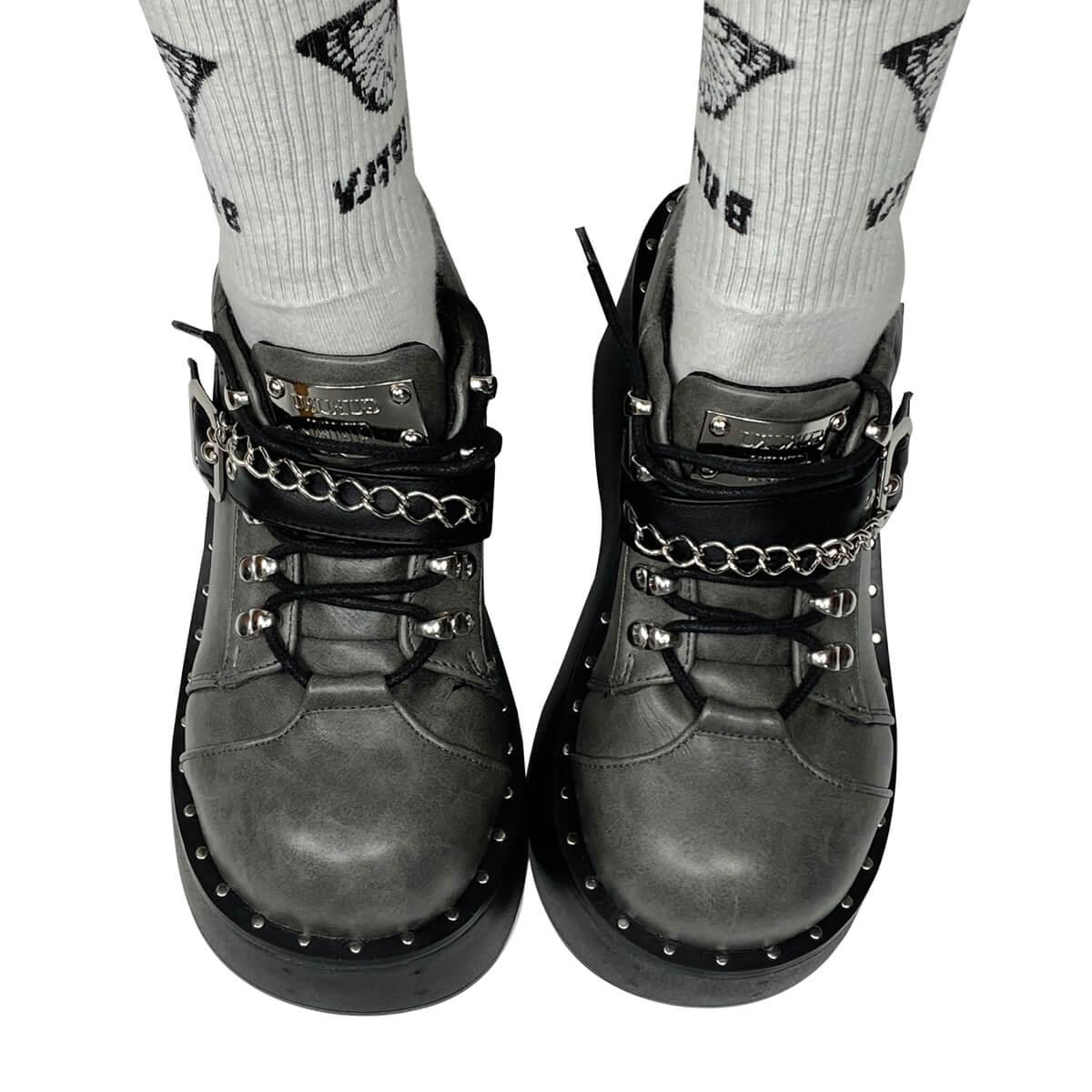 Dark Grunge Aesthetic Creeper Shoes