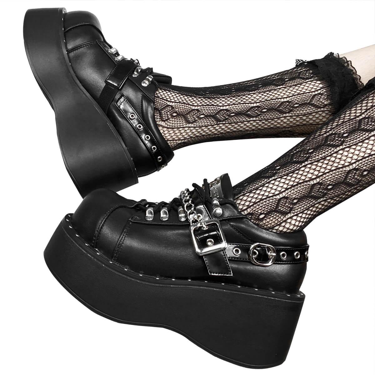 Dark Grunge Aesthetic Creeper Shoes