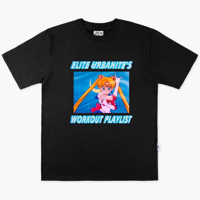 Elite Urbanite Workout Playlist Sailor Moon T-Shirt