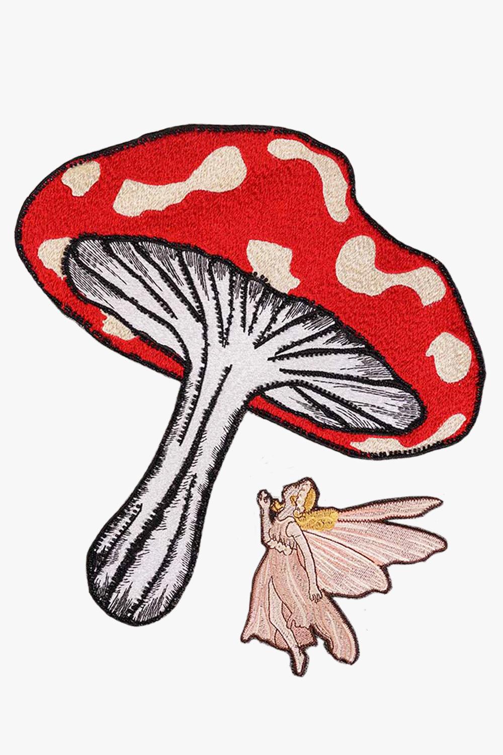 Fairy and Amanita Mushroom Patch