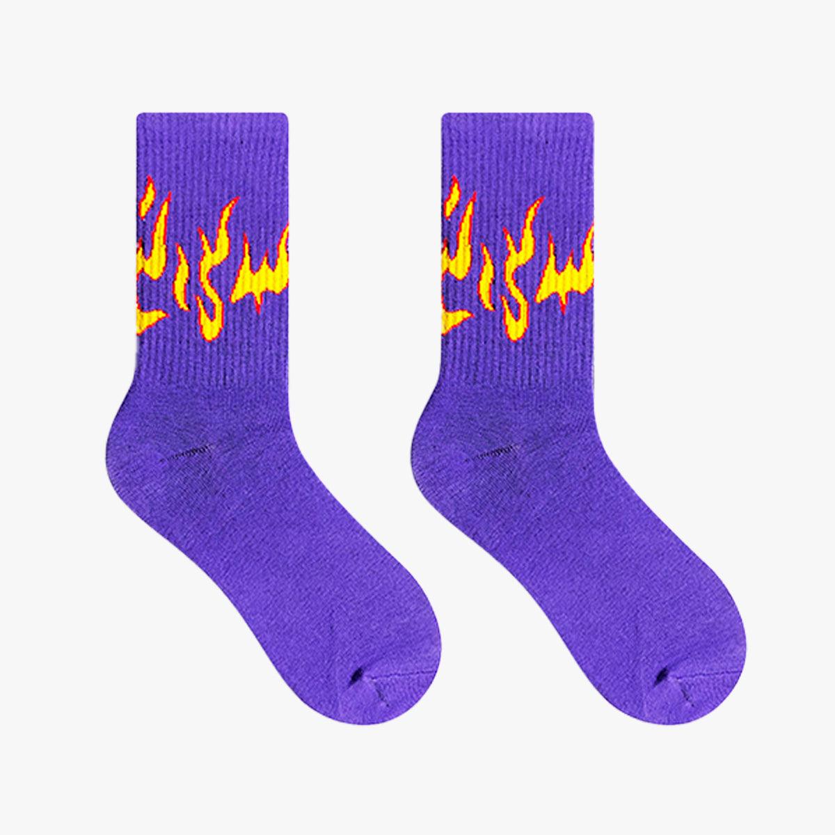 Flame Aesthetic Ankle High Socks