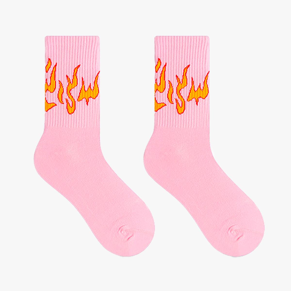 Flame Aesthetic Ankle High Socks