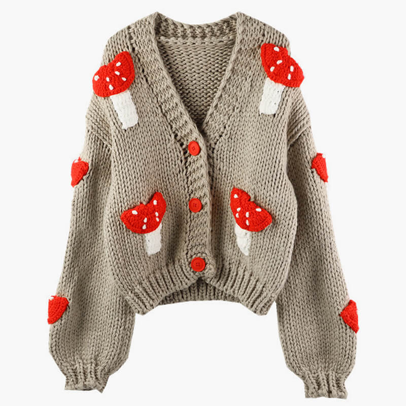 Fly Agaric Cardigan Crochet Aesthetic