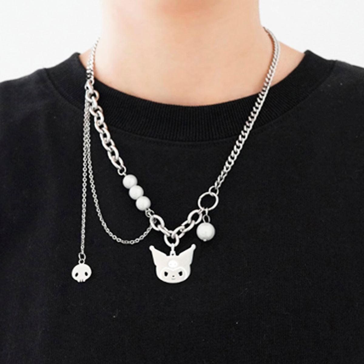 Grunge Kuromi Chain Necklace