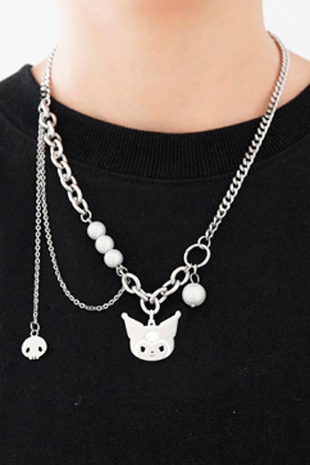 Grunge Kuromi Chain Necklace