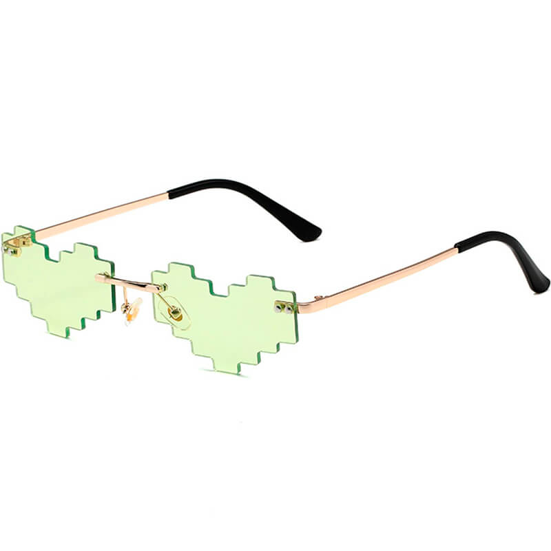 Heart Shape Pixel Glasses Anti-UV