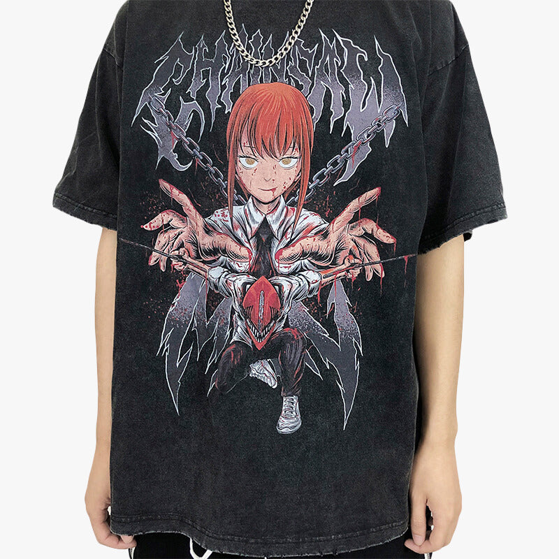 Makima Grunge T-Shirt Chainsaw Man