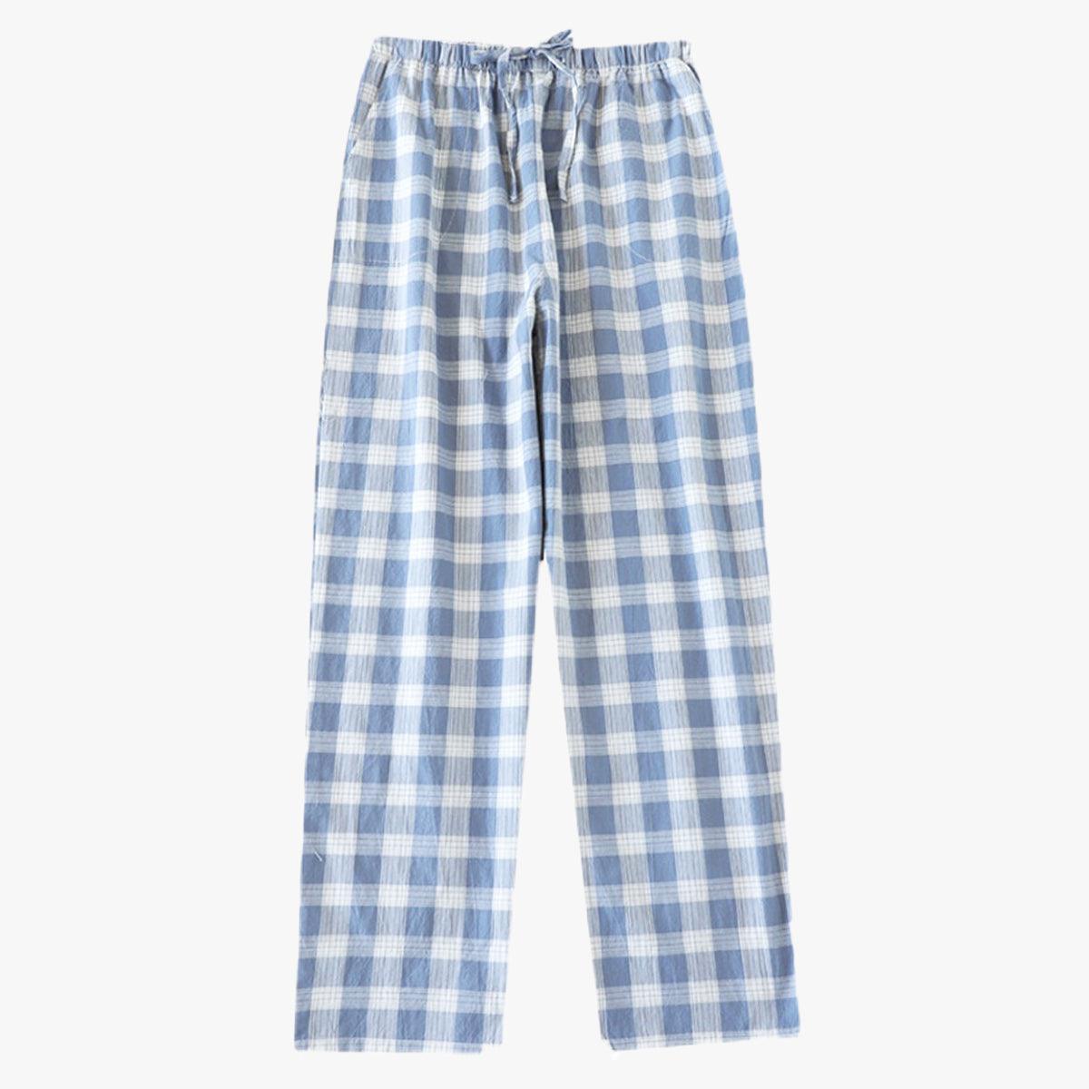Plaid Grid Soft Girl Pajama Pants