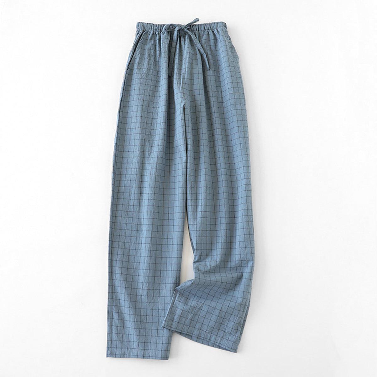 Plaid Grid Soft Girl Pajama Pants