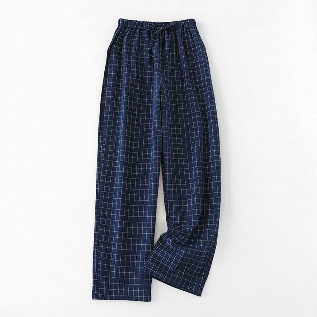 Plaid Grid Soft Girl Pajama Pants