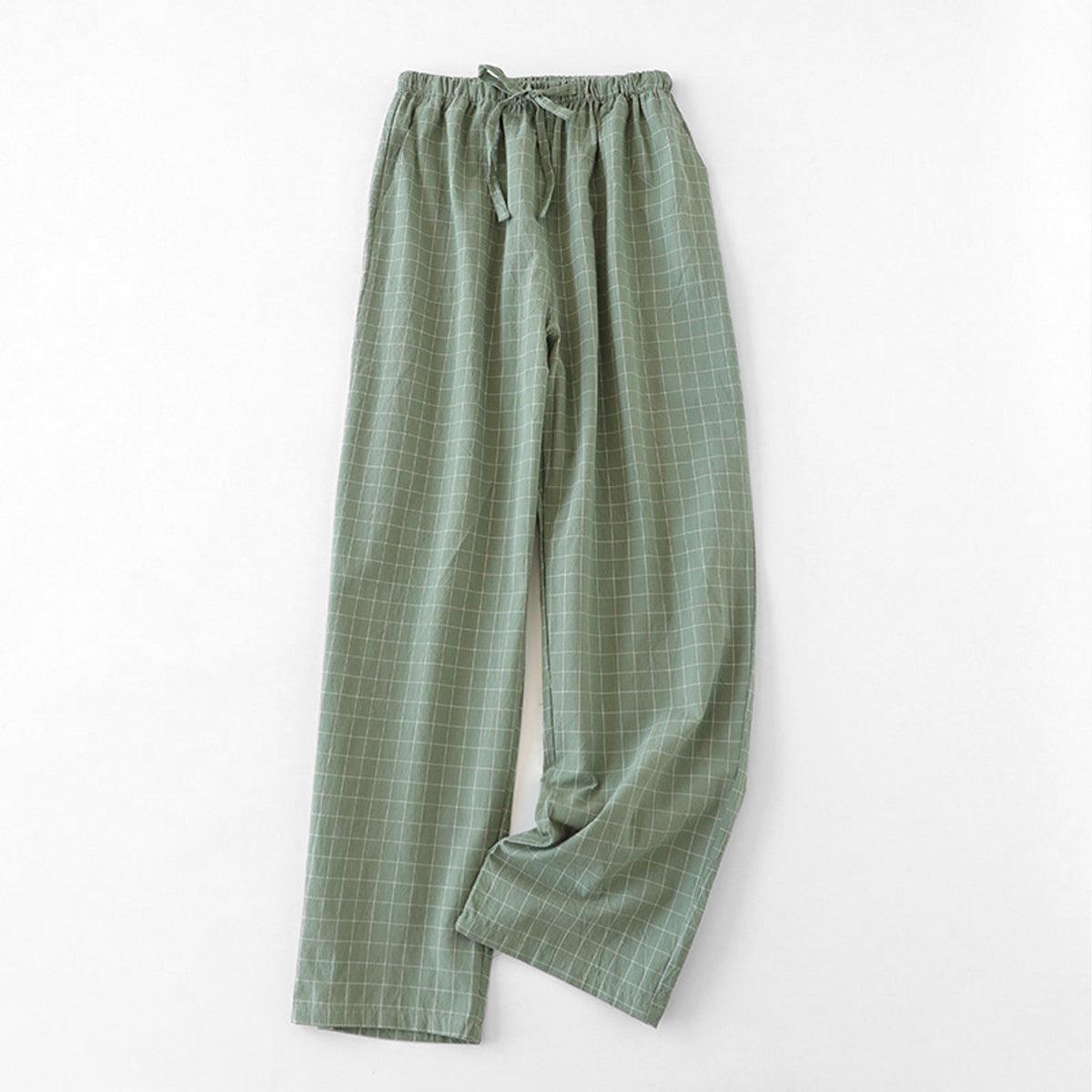 Plaid Grid Soft Girl Pajama Pants