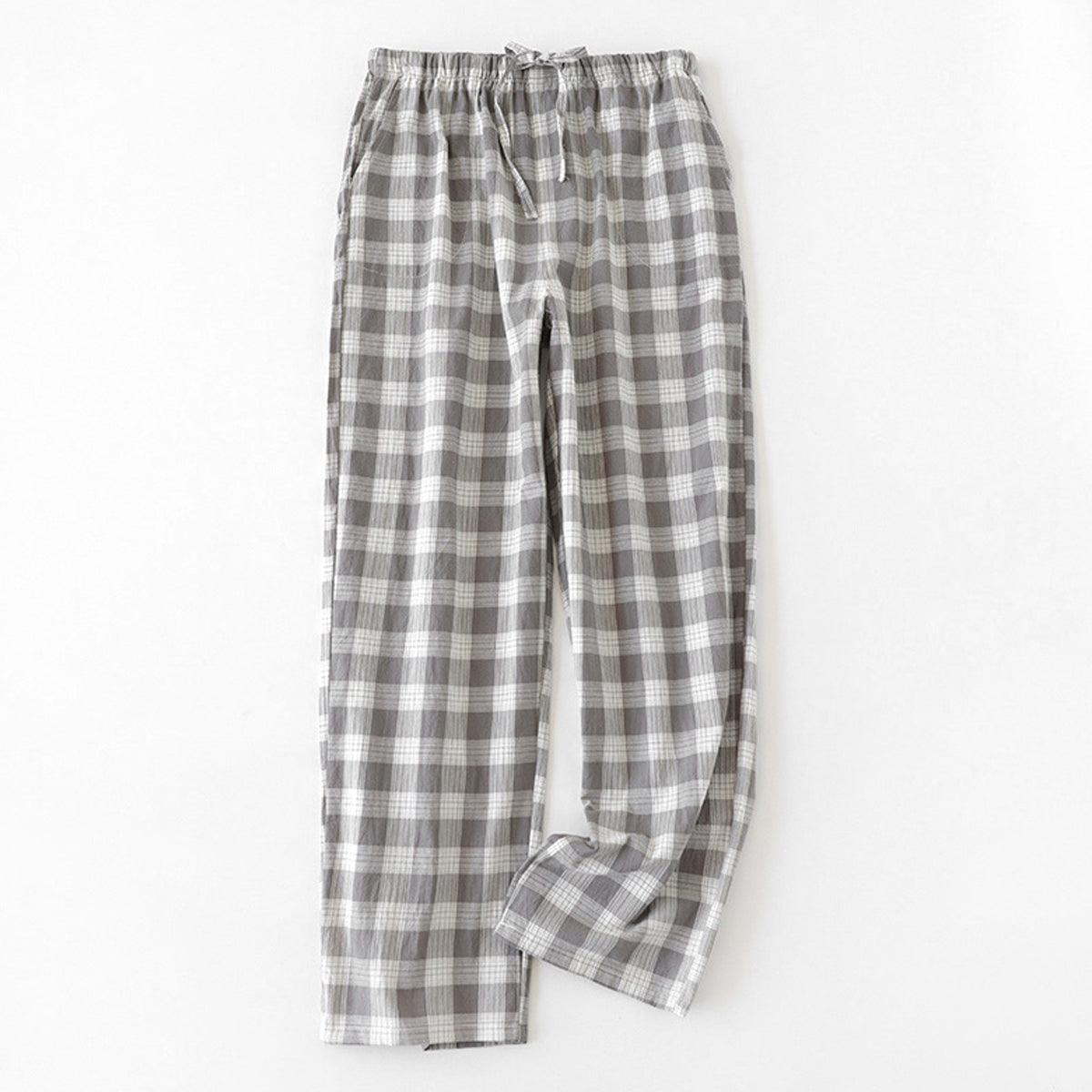 Plaid Grid Soft Girl Pajama Pants