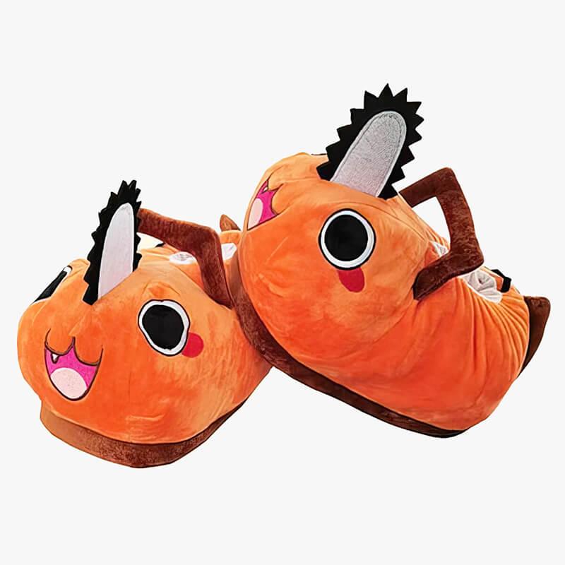 Pochita Slippers Chainsaw Man Plush Shoes