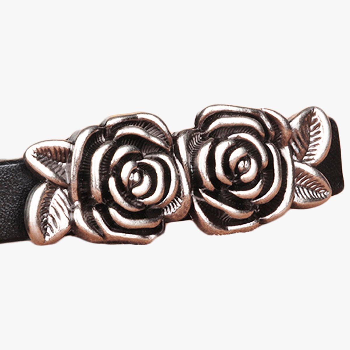 Retro Rose Buckle Aesthetic Belt