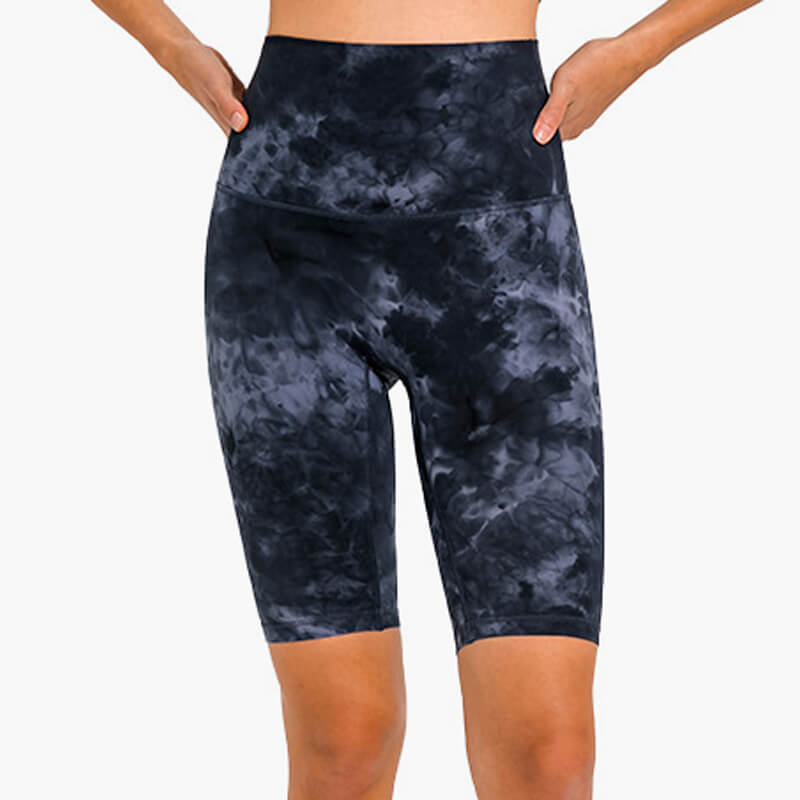 Tie-Dye High Waist Yoga Shorts