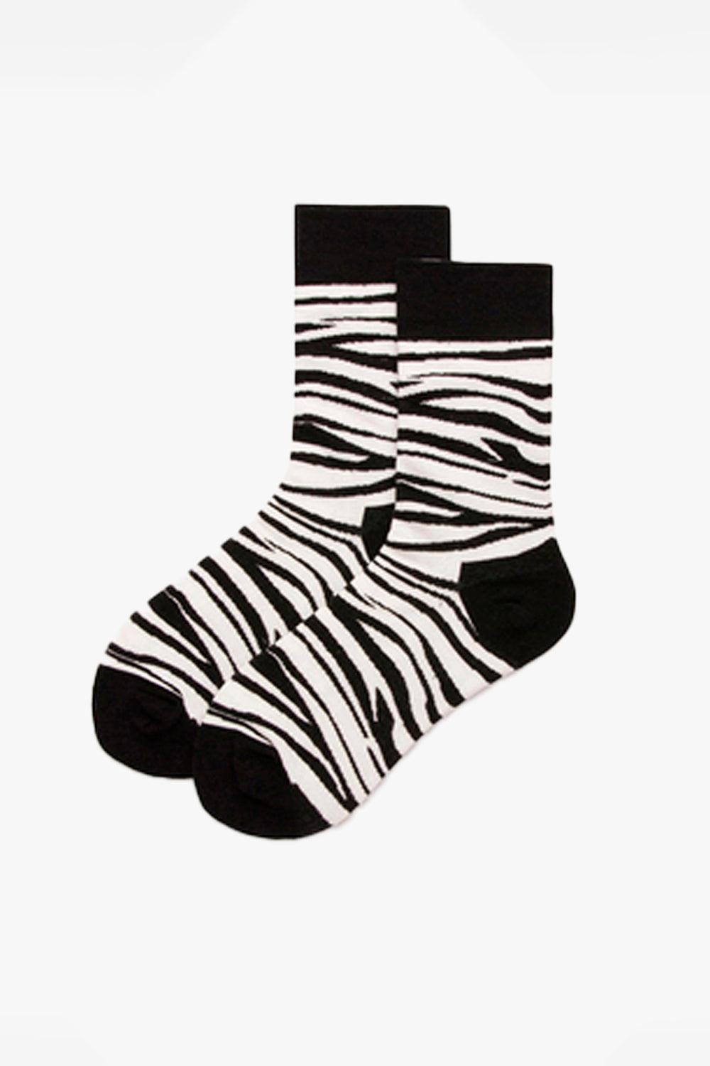 Zebra Hide Pattern Socks