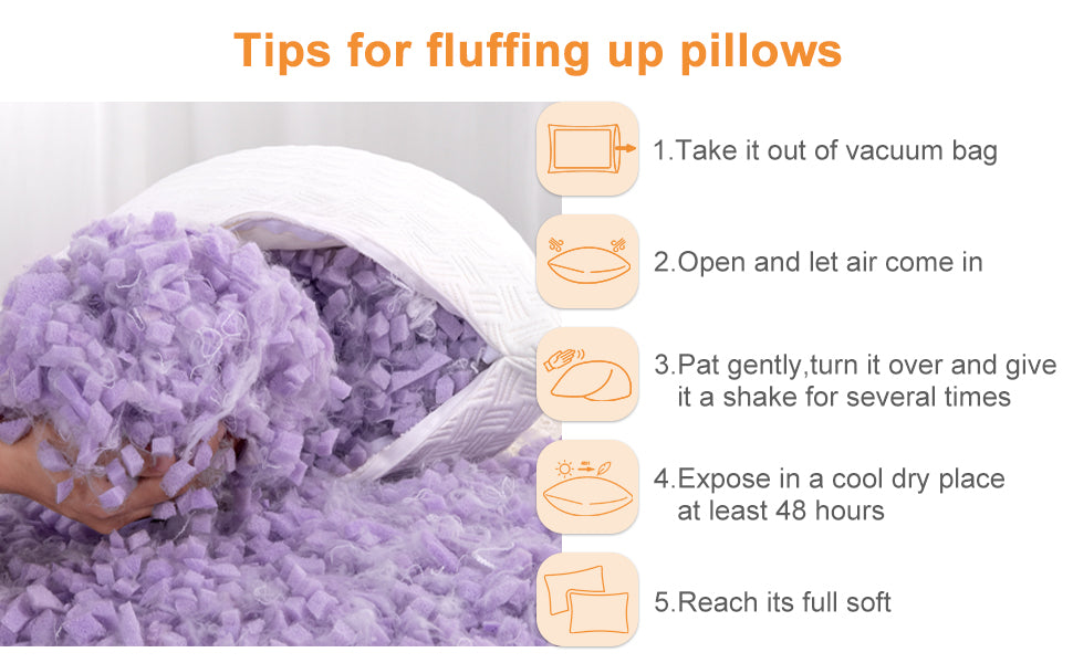 Memory Foam Cooling Bed Pillows for Sleeping