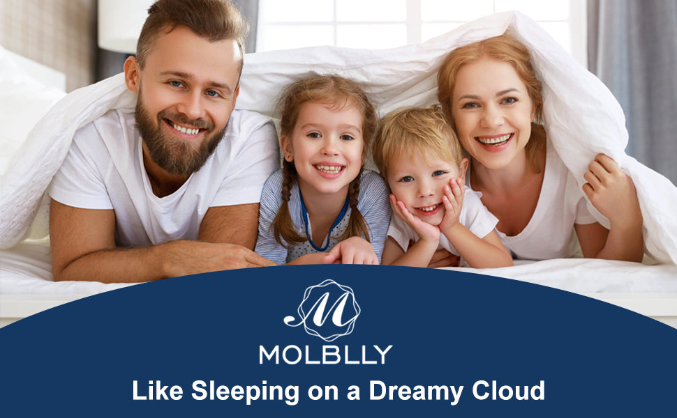 Verwenden Sie die Molblly-Memory-Foam-Matratze, als würden Sie auf einer traumhaften Wolke schlafen