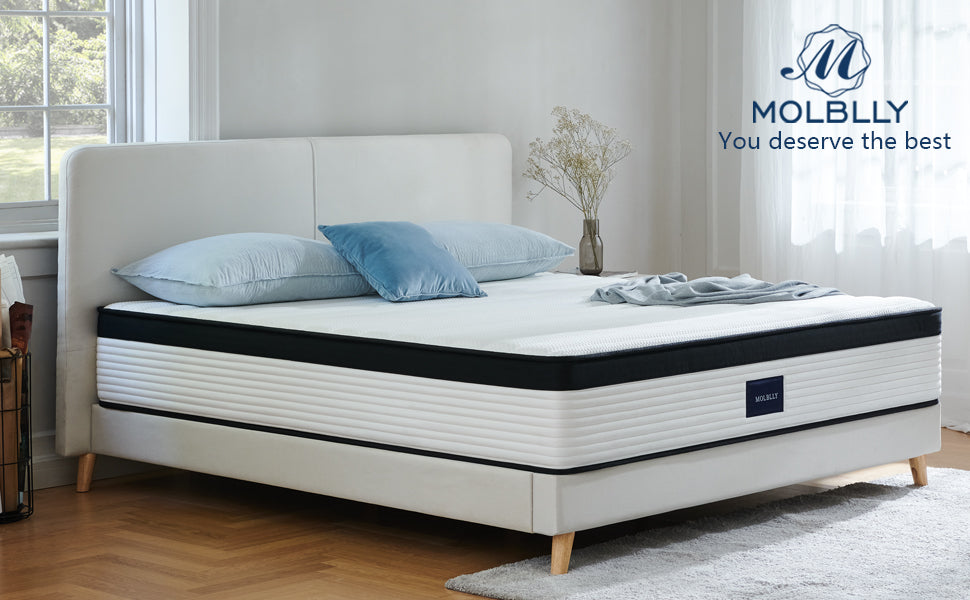Molblly Cosy innerspring hybrid mattress at home overview