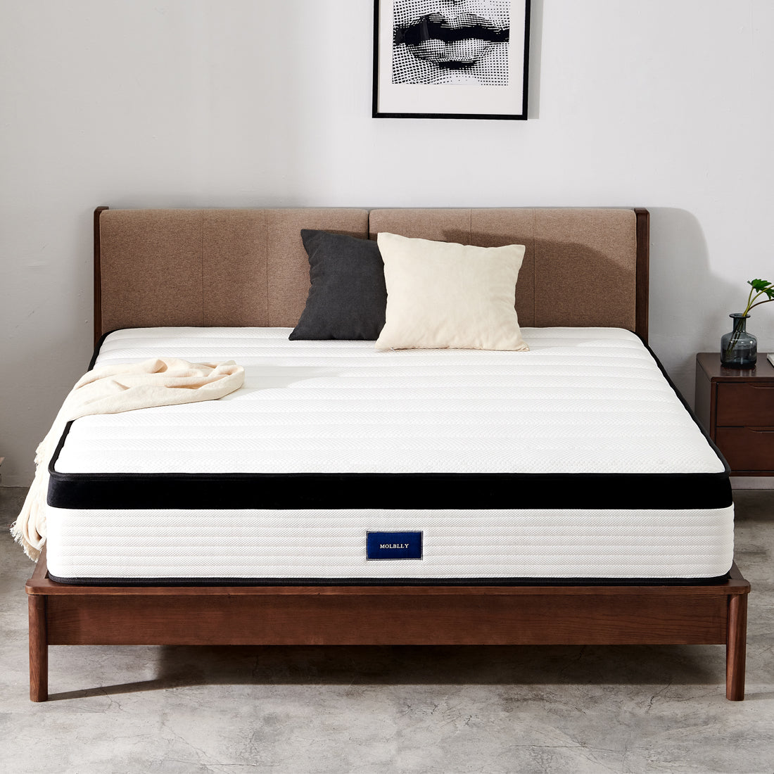 Hybrid mattress is a mattress composed of two layers of structure