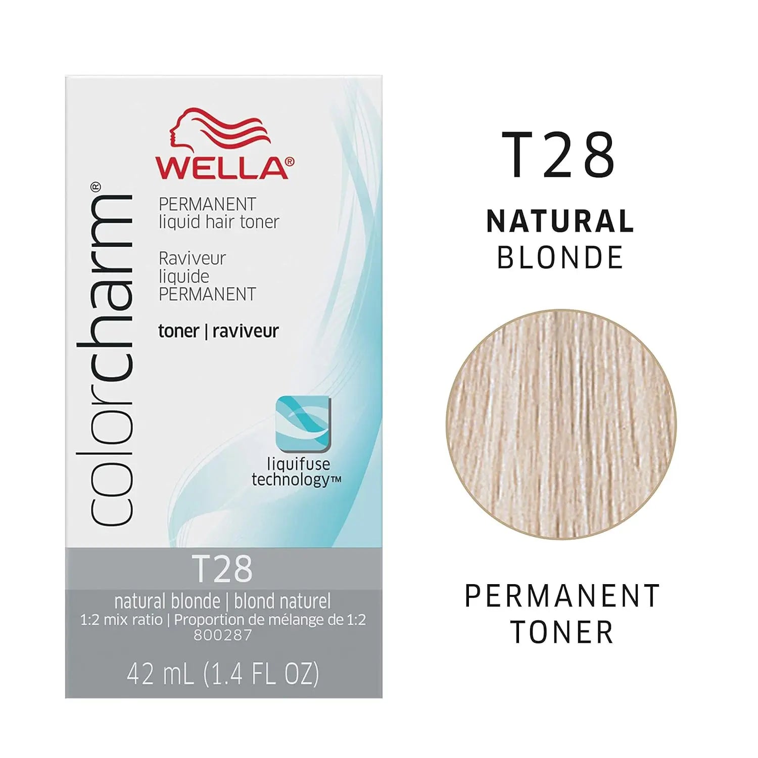 WELLA C/CHARM PERM LIQ HR TONER T28 NATURAL BLONDE