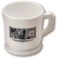 Shaving MUG beautiful white Unbreakable