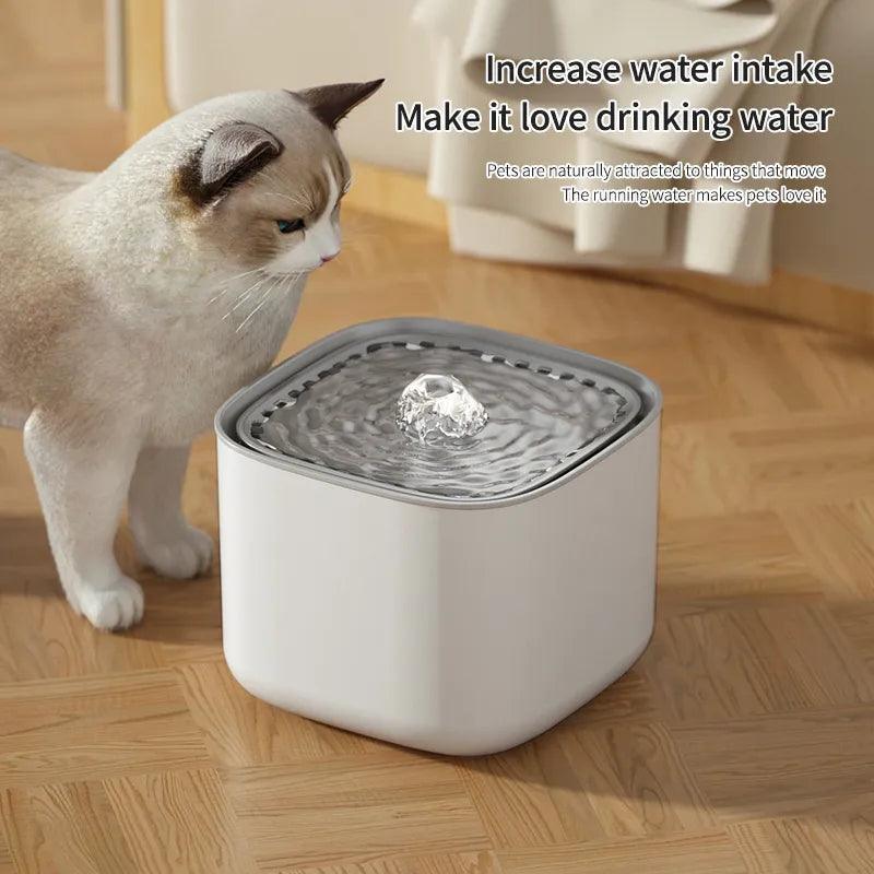 Clean & Cool Waters for Cats: Auto Recirculate Filtered Fountain in Large Size