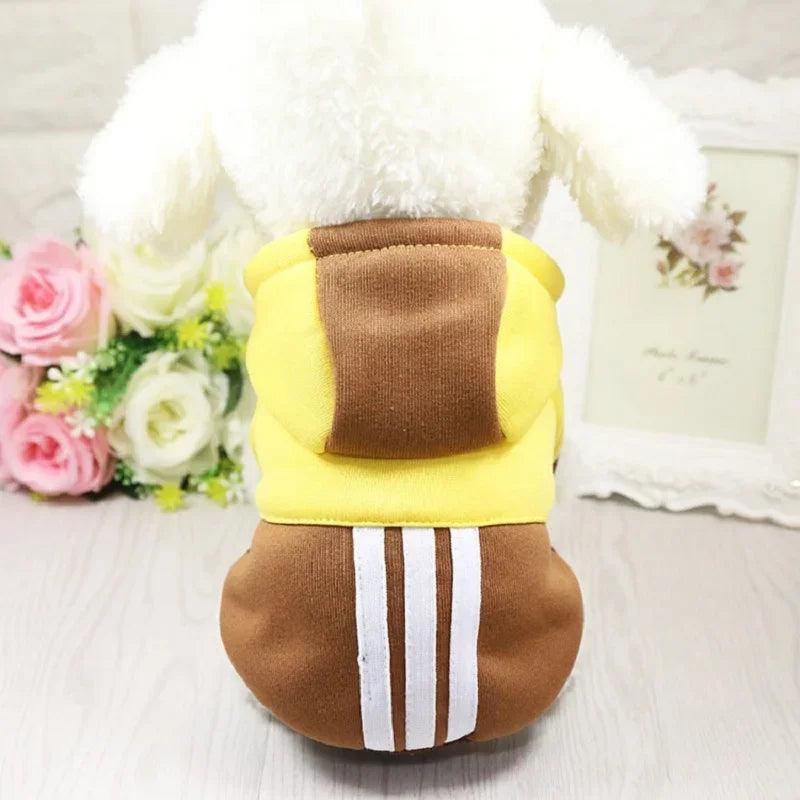 Warm Fleece Dog Costume with Hoodie