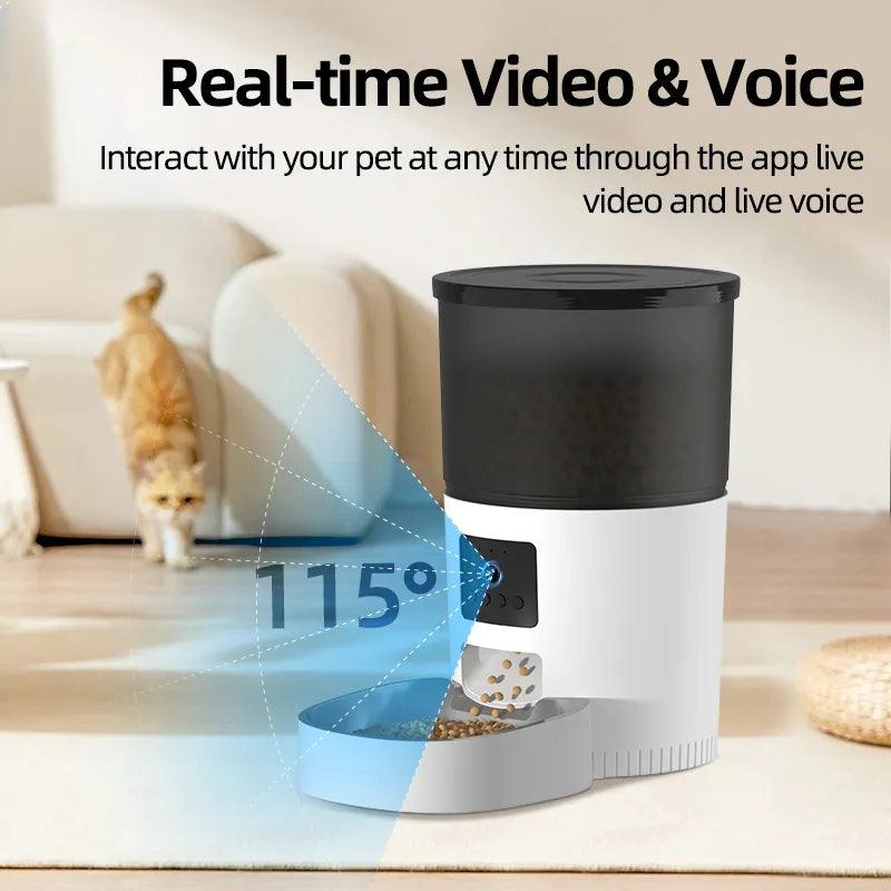 Smart Automatic Cat Feeder with Camera