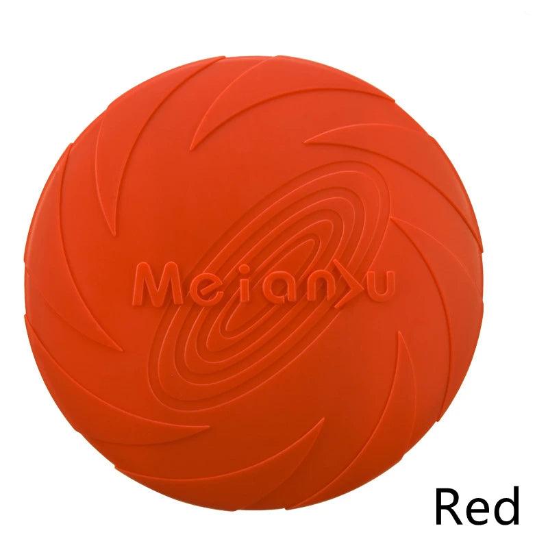 Silicone Dog Flying Disk Toy for Interactive Training