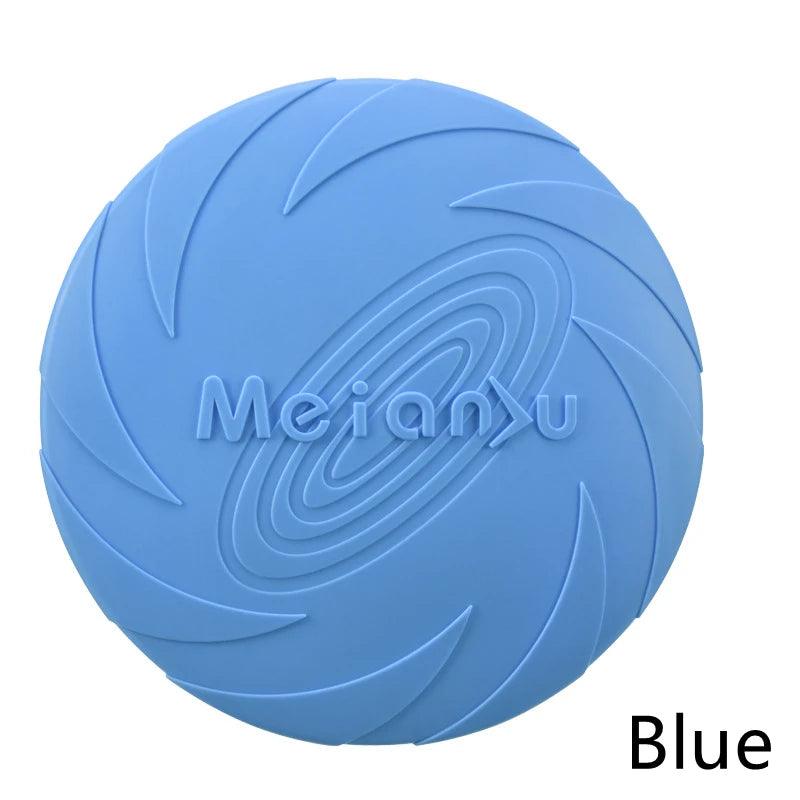 Silicone Dog Flying Disk Toy for Interactive Training
