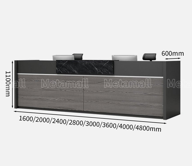 受付カウンター 　カウンター 　受付台　 焼付　 受付台　 オフィス受付　 エントランス受付　カスタマイズ可能　JDT-M-003　metamall