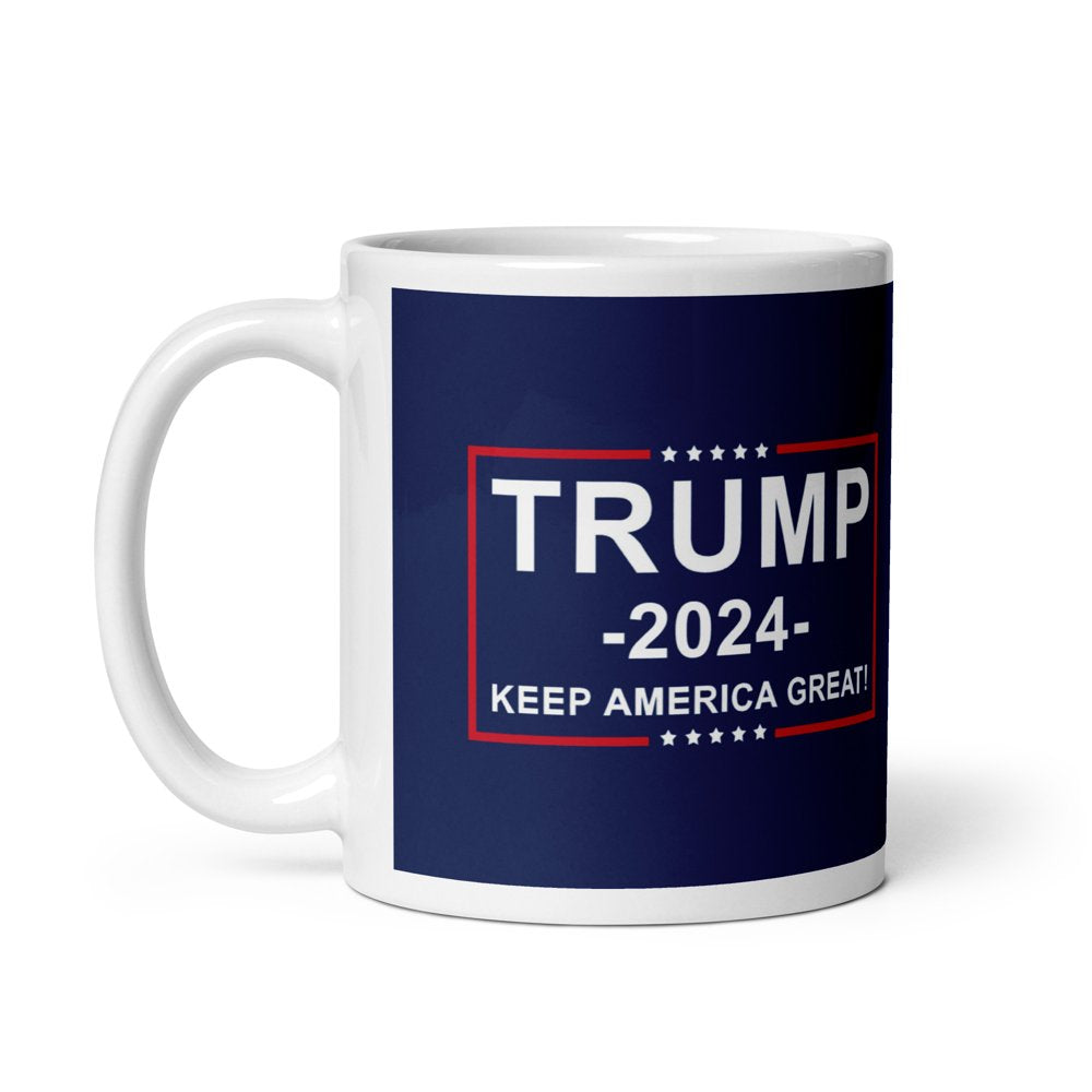 Trump 2024 Keep America Great Coffee Tea Ceramic Mug Office Work Cup Gift 11Oz