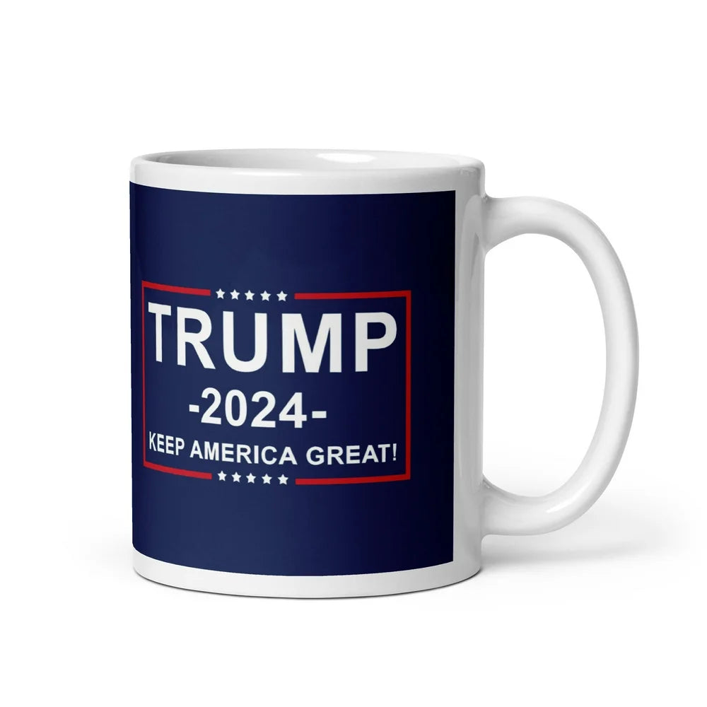 Trump 2024 Keep America Great Coffee Tea Ceramic Mug Office Work Cup Gift 11Oz