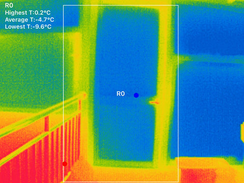 find energy loss with thermal imaging camera