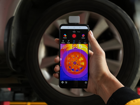 Thermal camera for Car Breaker Diagnostic