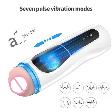 7 pulse vibration modes of male masturbator