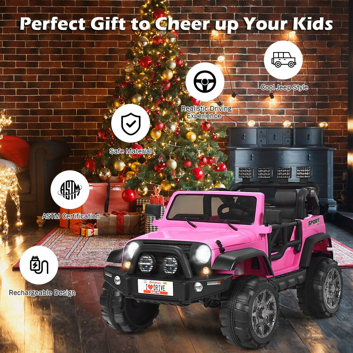 Perfect Gift Choice: Our ride-on truck offers multiple color options and is an ideal gift for children over 3 years old. Crafted with a sturdy PP cover, this ride-on car guarantees lasting delight with a maximum weight capacity of 110 lbs. Charging for 8-12 hours provides 1 hour of exhilarating fun.