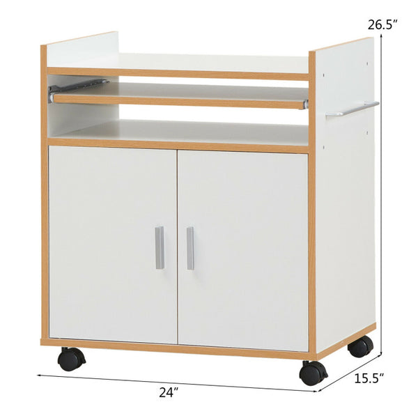 Classic Look with User-Friendly Design: The charming and timeless design of our kitchen cart complements any kitchen decor with its clean lines and simple color. The cabinet doors feature convenient handles for easy access to your stored items. Detailed instructions are provided for quick and hassle-free installation.