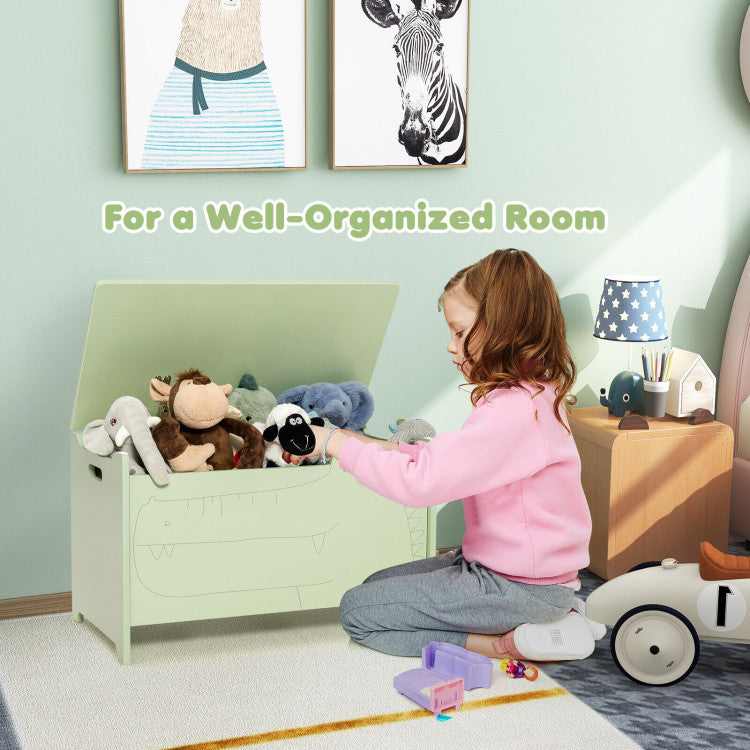 Organize and Declutter with Ease: Our spacious toy box provides ample storage space for toys, books, and clothes, helping you keep your home tidy and clutter-free. Encourage your child to develop good organizing habits independently, with the convenience of handles for easy room-to-room movement.