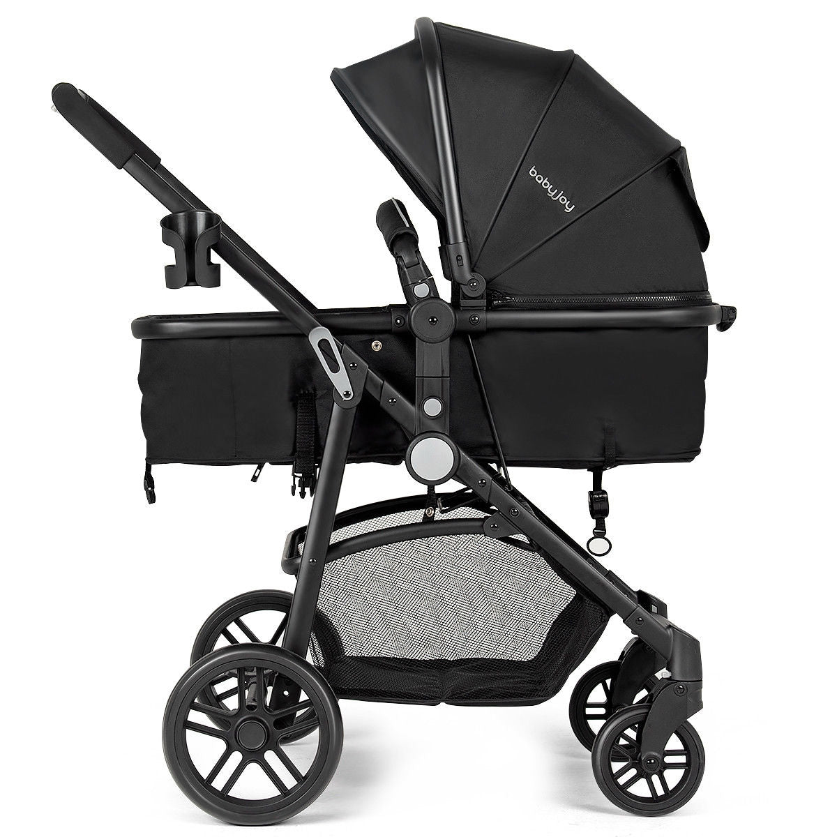 Solid and Stable Construction: Crafted from an aluminum frame and durable, non-toxic, breathable Oxford cloth cover, this stroller is durable yet lightweight for easy rolling. A breathable fabric cover protects your baby from rain or harmful rays. In addition, the car has a built-in shock absorber with high stability and meets the American ASTM safety standards.
