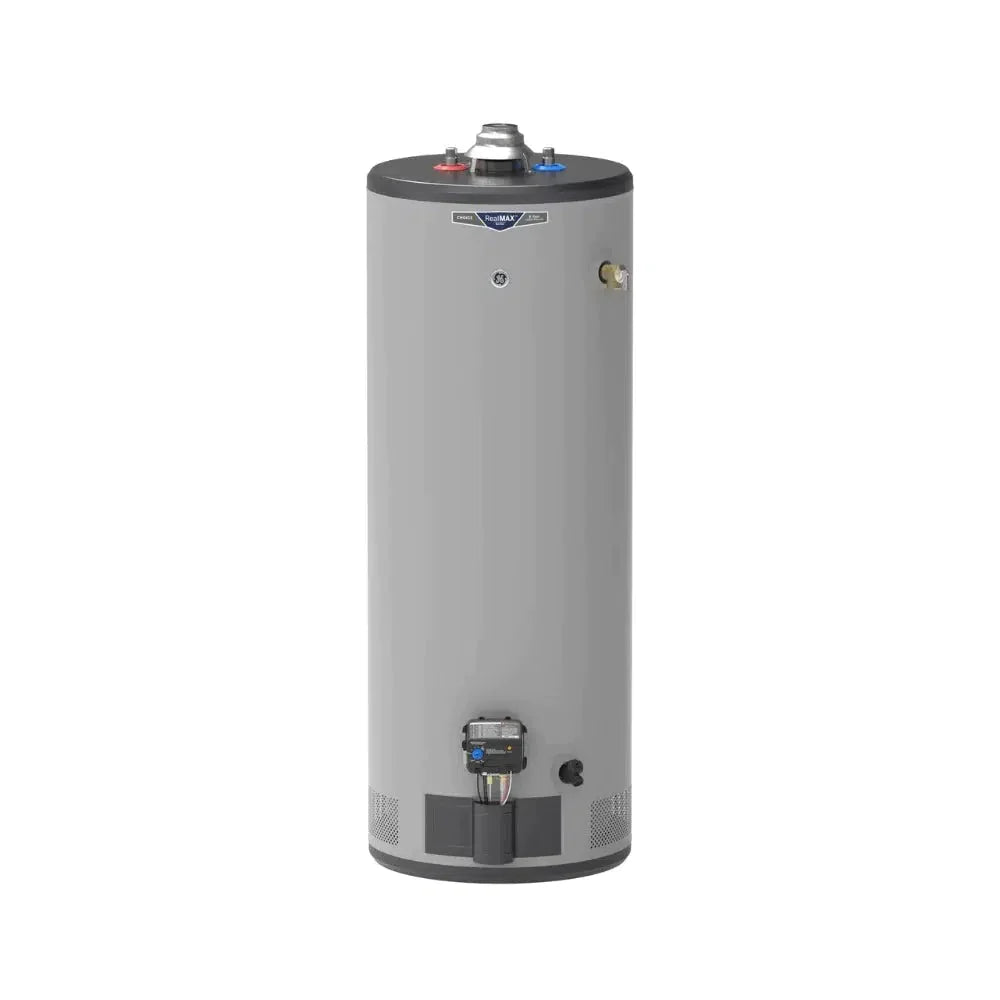 GE RealMAX Atmospheric Choice Model 50 Gallon Capacity 36,000 BTU Heating Input Tall Liquid Propane Water Heater