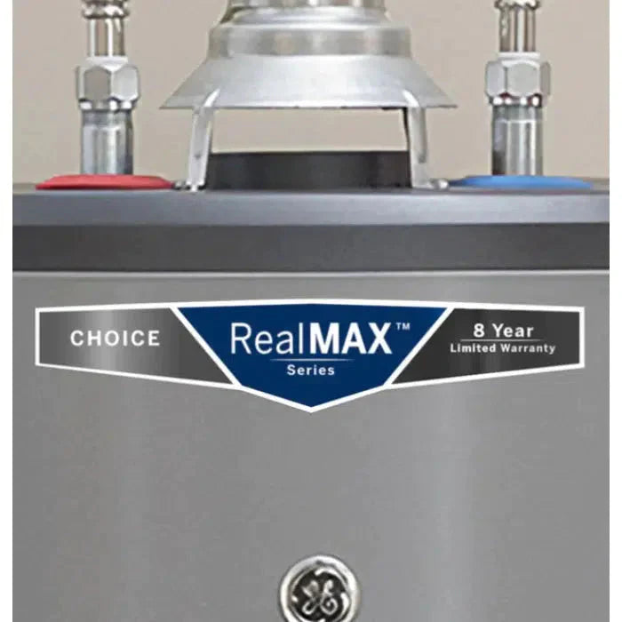 GE RealMAX Atmospheric Choice Model 50 Gallon Capacity 36,000 BTU Heating Input Tall Liquid Propane Water Heater