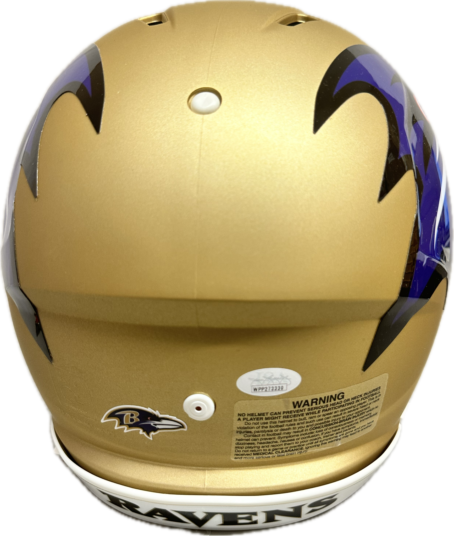 Lamar Jackson Signed FullSize Helmet AMP Speed Authentic Football Helmet (JSA)