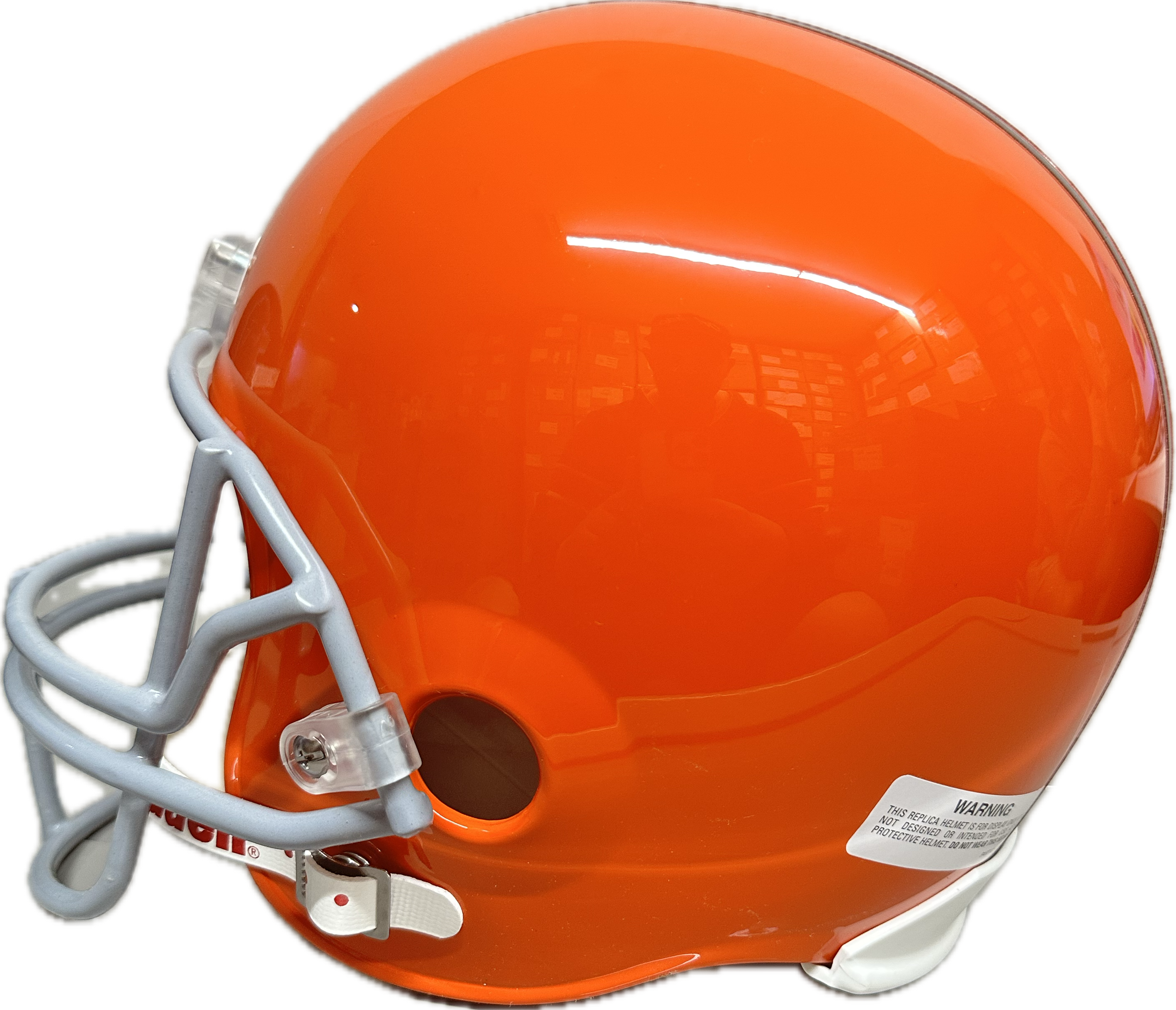 Jim Brown Cleveland Full Size Orange Speed Rep Football Helmet (JSA)
