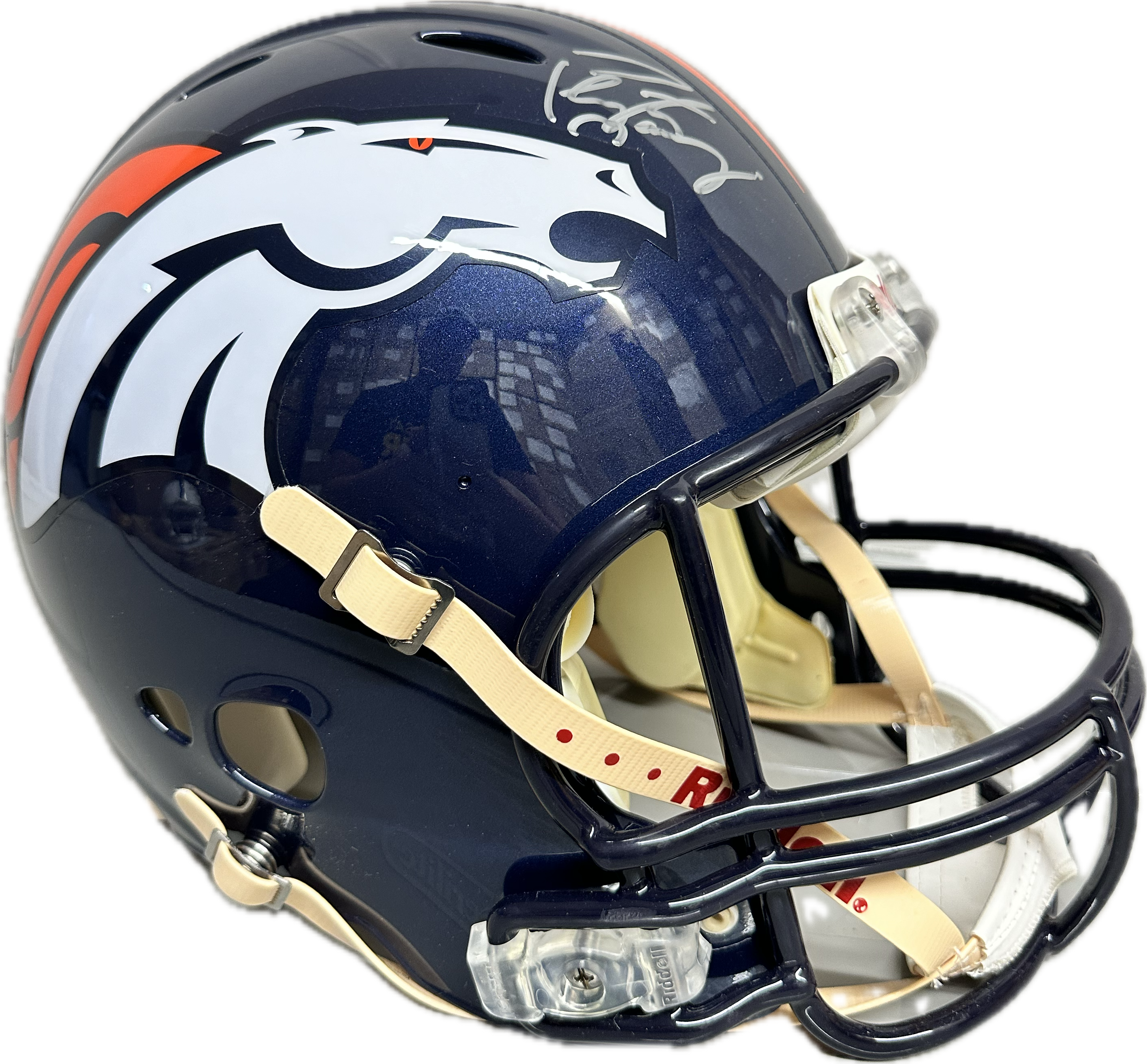 Peyton Manning Denver Signed Full Size Football Helmet (JSA)