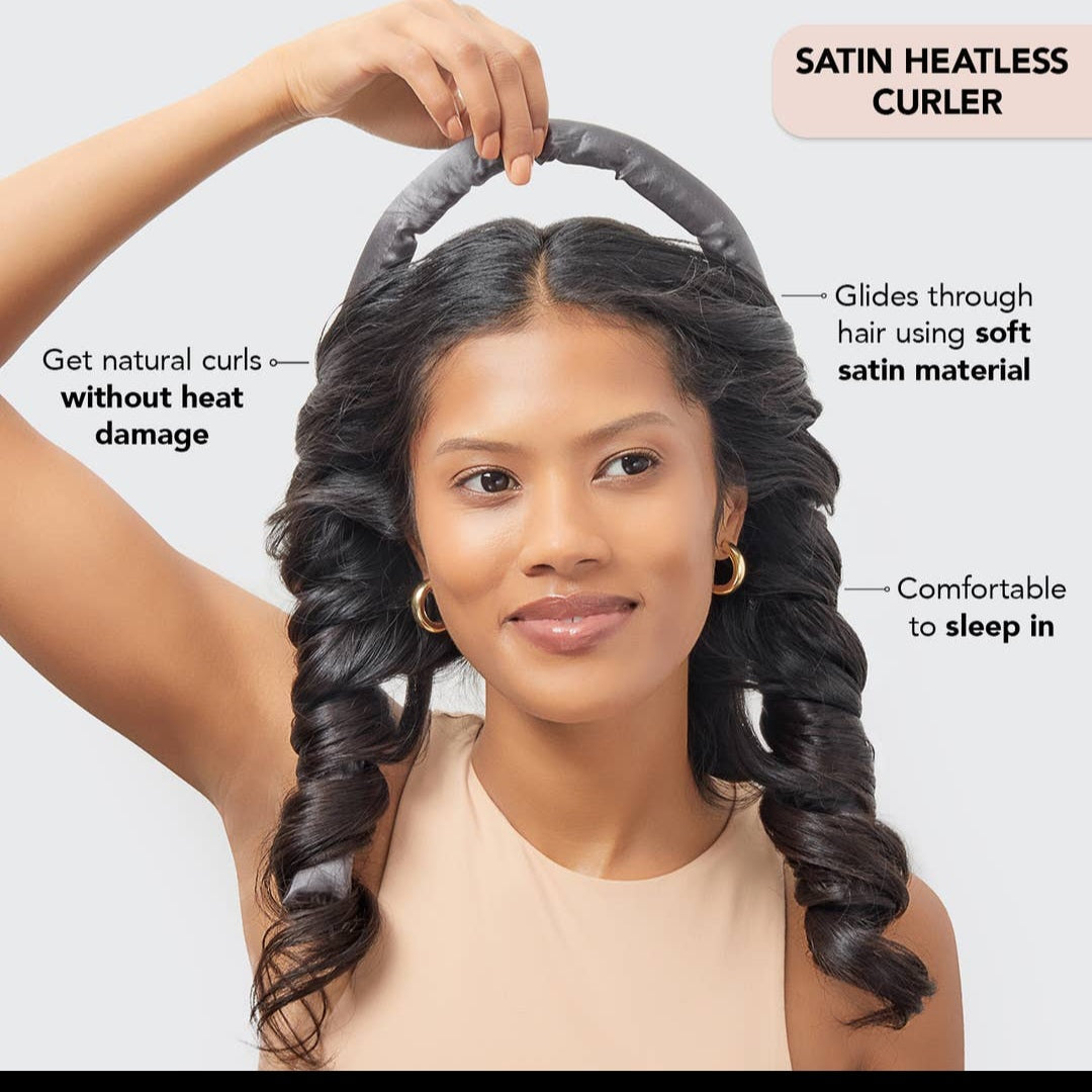 Satin Heatless Curling Set - Sunset Tie Dye