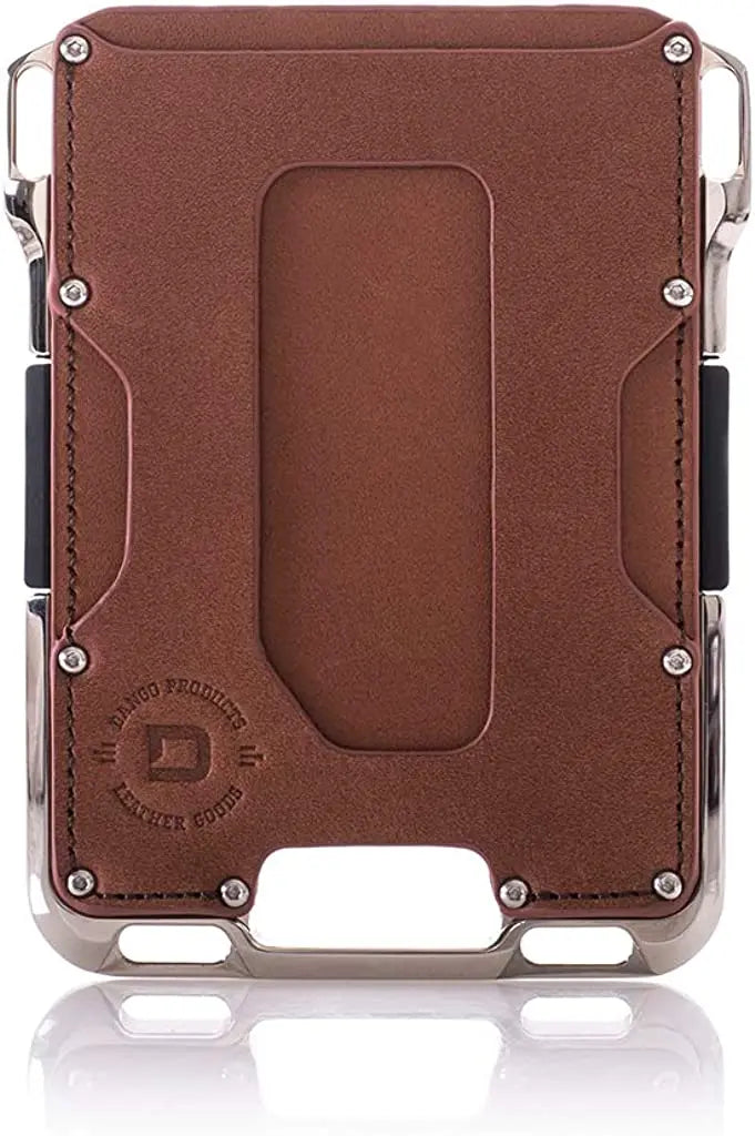 Dango M2 Maverick Wallet - Nickel-Plated CNC-Machined Aluminum, RFID Blocking, Made in USA